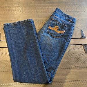 Seven 7 Bootcut Jeans size 10  Medium/Dark wash
